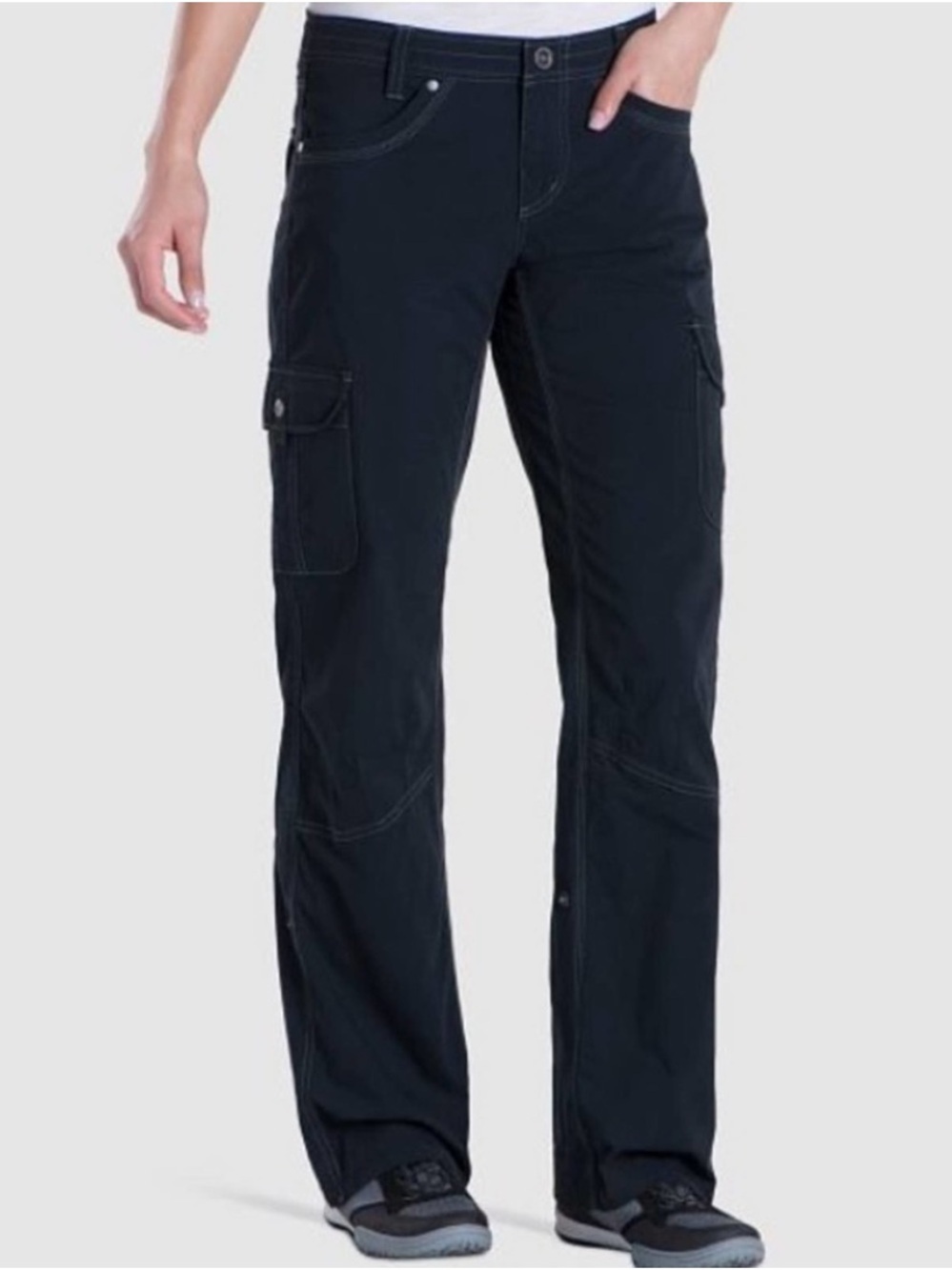 Kuhl Splash Roll-Up Hiking Cargo Pant Dark Navy Blue Size 10 Regular